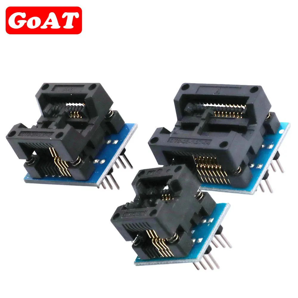 SOP16 إلى DIP8 واسعة الجسم مقعد واسعة 150mil 200mil 208mil 209mil 300mil مبرمج SOP8 محول المقبس ل EZP2010 EZP2013 CH341A