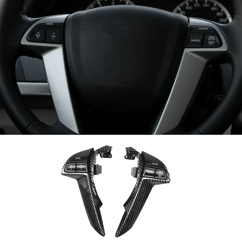 Car Steering Wheel Cruise Control Multifunction Button Volume Adjustment Switch With Frame For Honda Accord 2008-2012