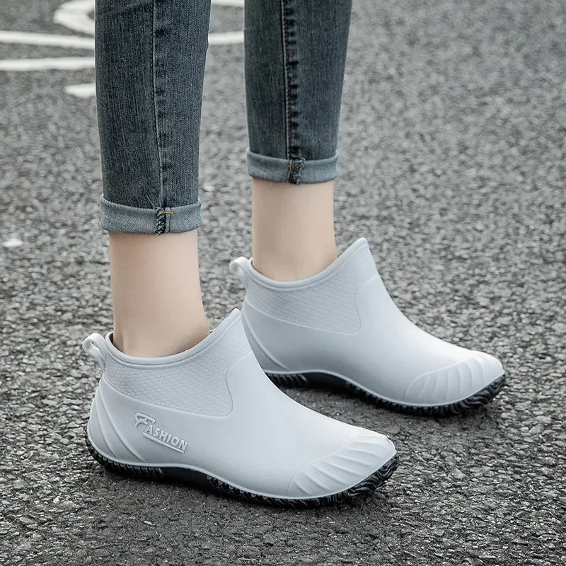 Waterproof Shoes Female Students Rain Shoes Low-top Korean Version of Short Tube Fashion Plastic Shoes Non-slip Water Boots