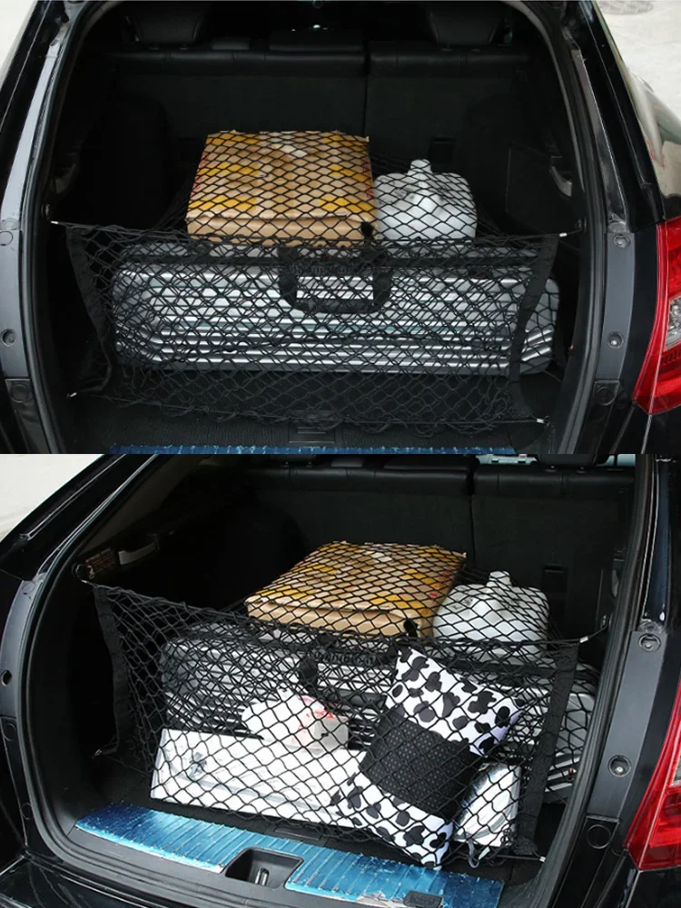 For Cupra Formentor VZ5 2020~2024 Car Boot Trunk Net  Nylon Mesh Luggage Bag Storage Elasticity Stretchable Interior Accessories