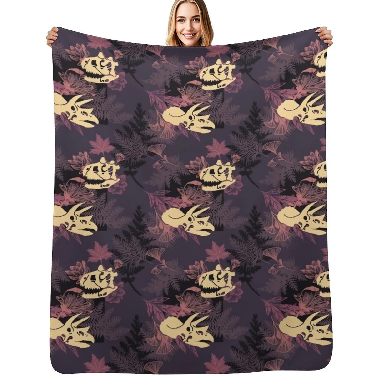 

Carnotaurus and Triceratops are very good friends Throw Blanket for babies Luxury Stuffeds Blankets For Baby Blanket