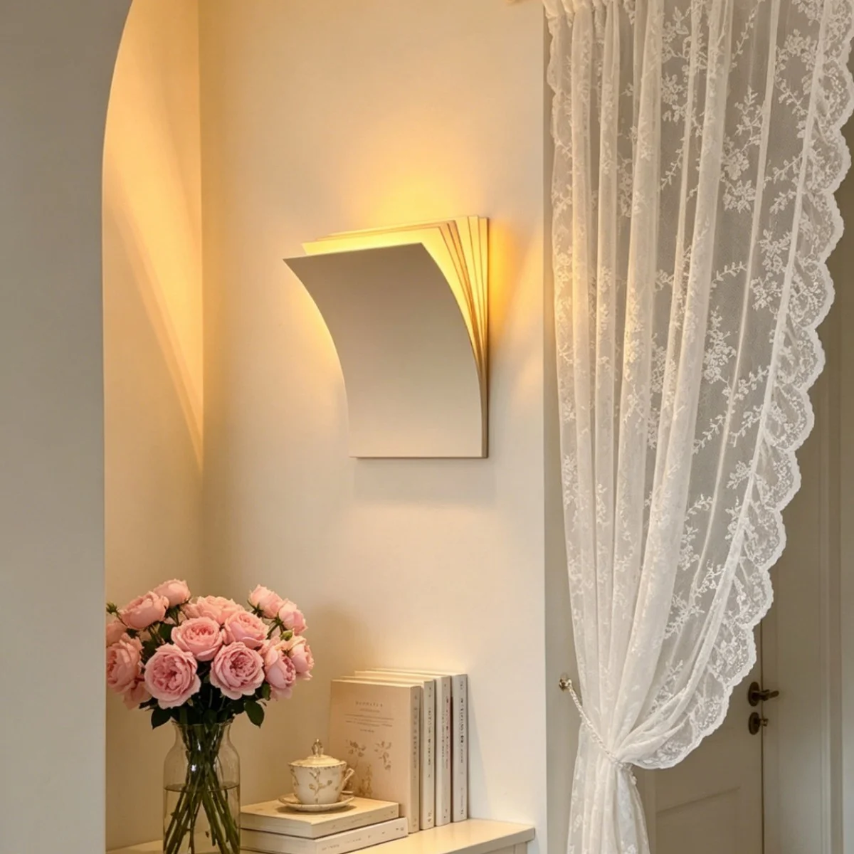 Creative Nordic Book Shaped LED Wall Lamp, Bedroom Bedside Light for Hotel, Study & Showroom