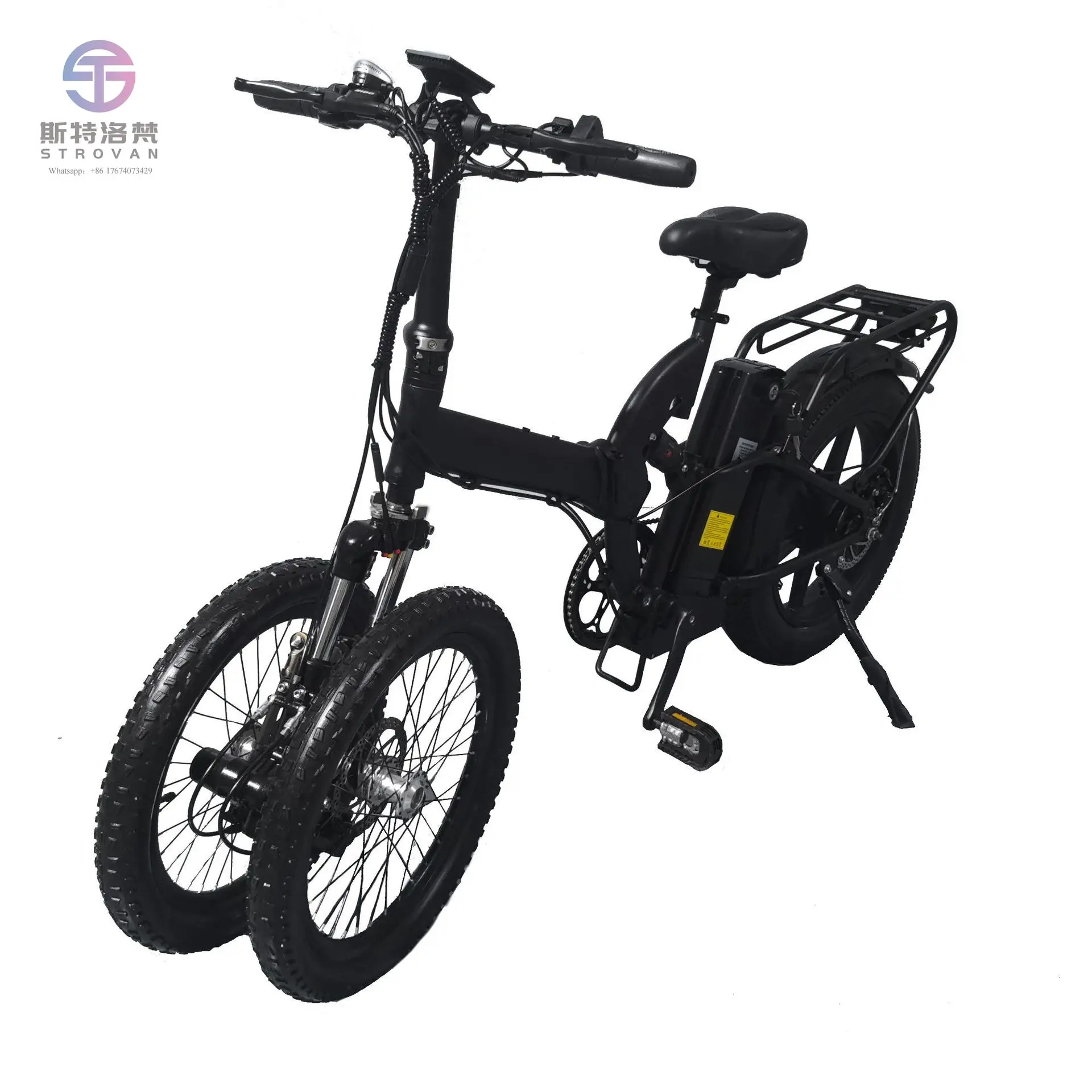 

STLF three-wheeled electric moped three-wheeled bicycle folding three-wheeled moped
