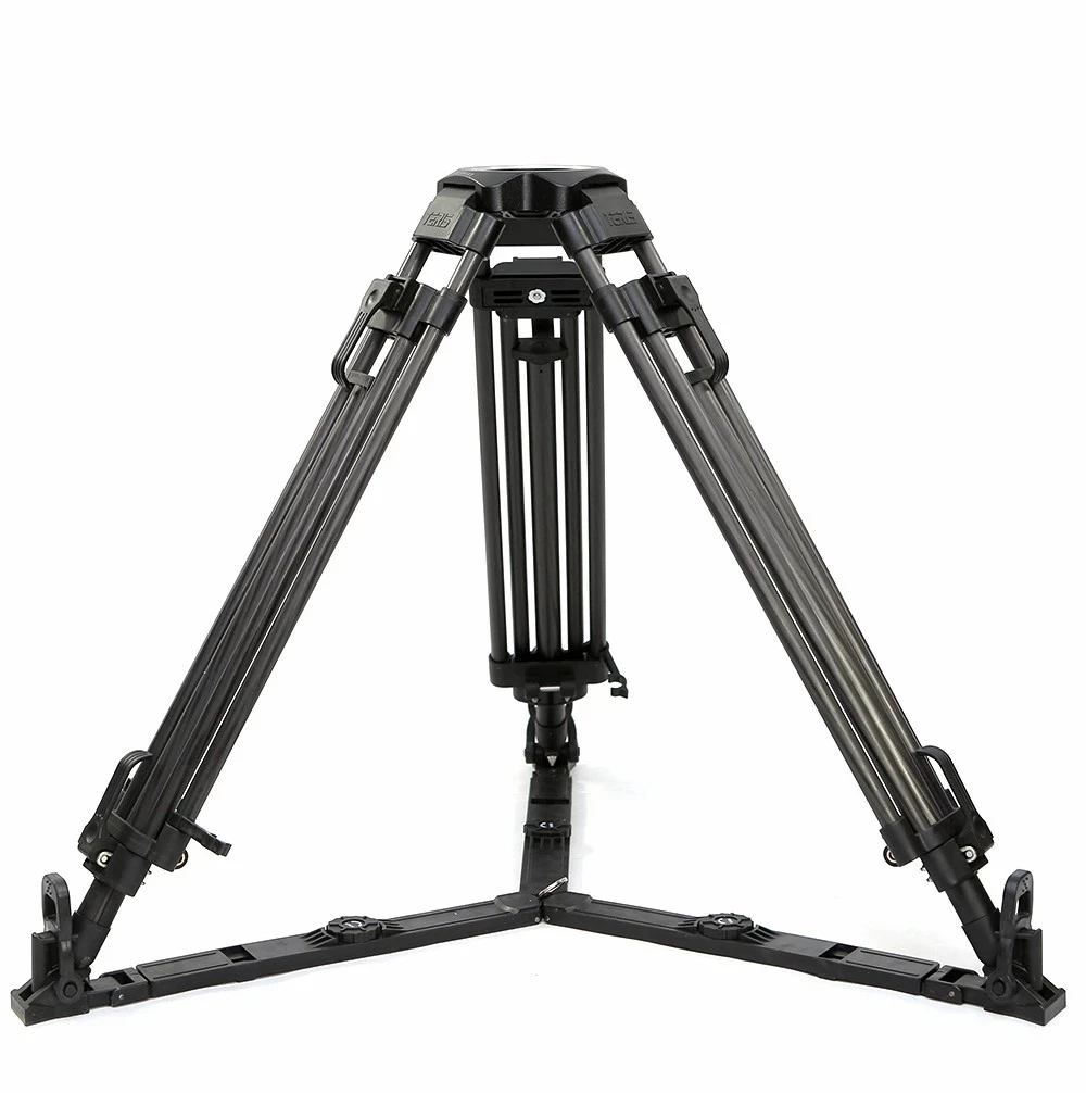 TRIX TERIS V18T PLUS 100mm Bowl Fluid Head Professional Heavy Duty TV Video Carbon Fiber Camera Tripod Stand For RED C300 BMCC view 4