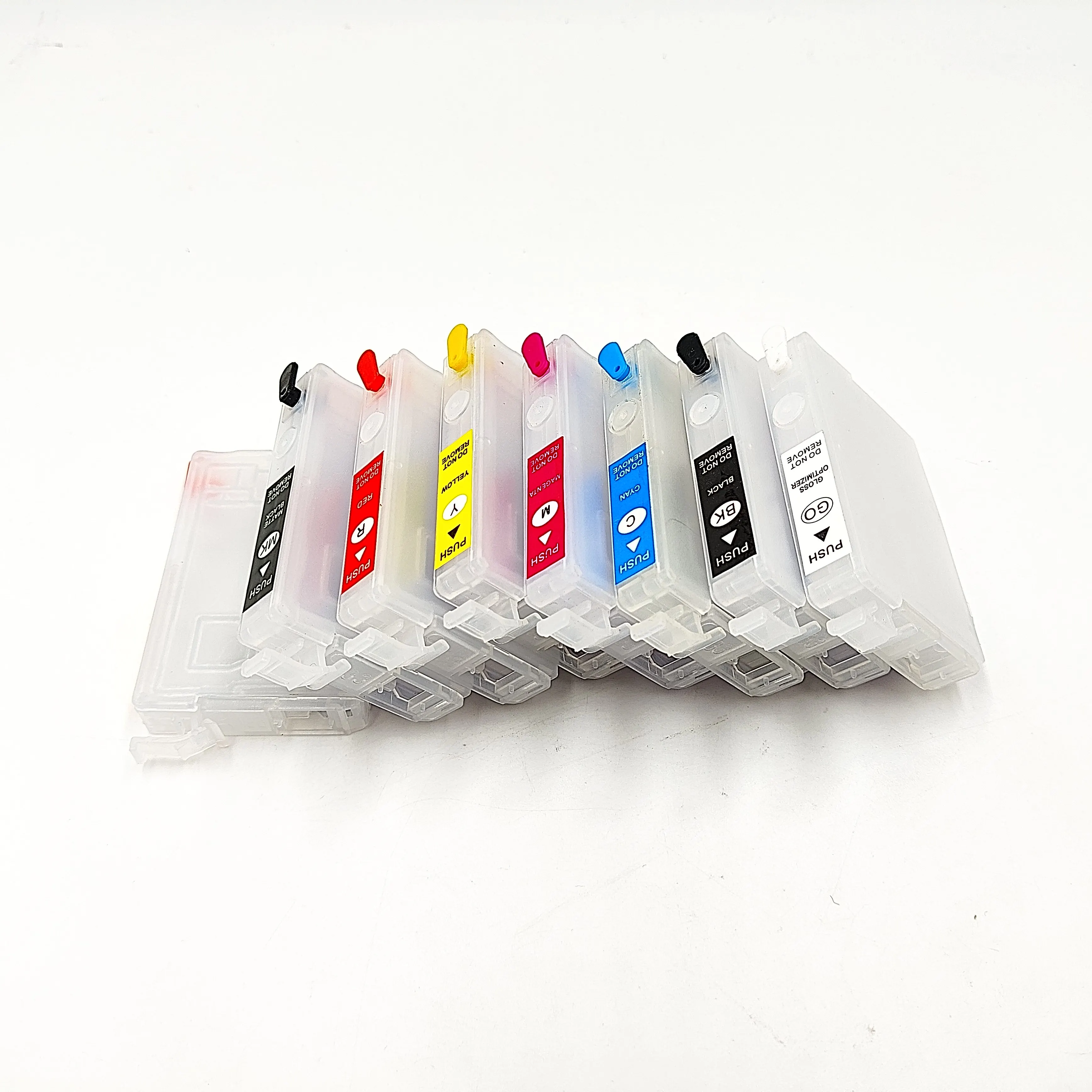 

1 комплект, 8 цветов, многоразовый картридж без чипа для Epson Surecolor P400 P405 P407 P408 PX7V2 R2000 R1900, чип-принтеры