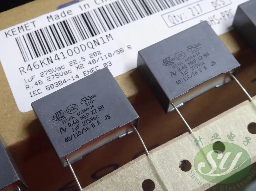 5PCS AV R46 1.0uf/275VAC 1uf 1u0 105 New film capacitor 22MM