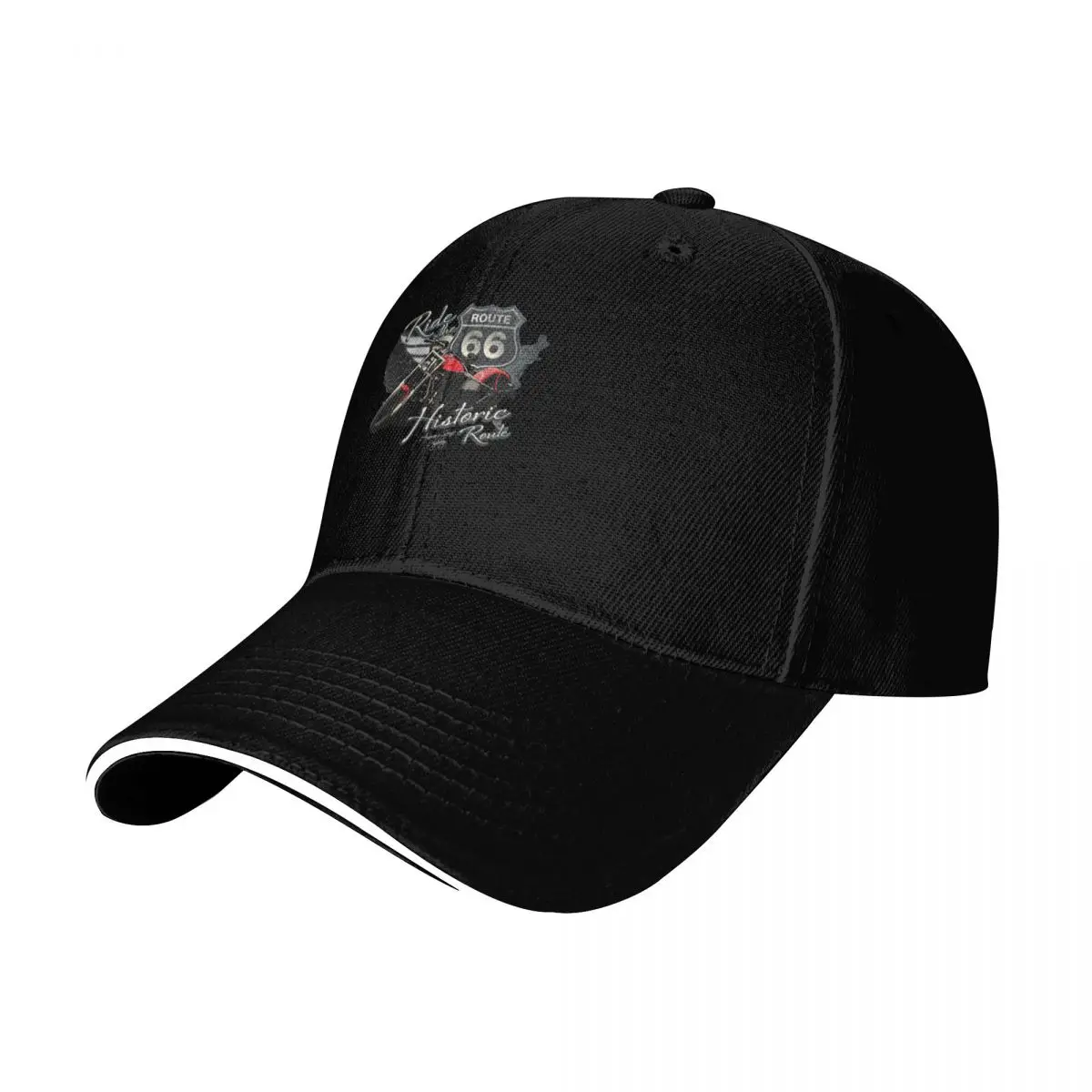 Travel - Motorcycle Ride The Historic Route 66 Baseball Cap Men Women Casual Summer Sport Sun Cap