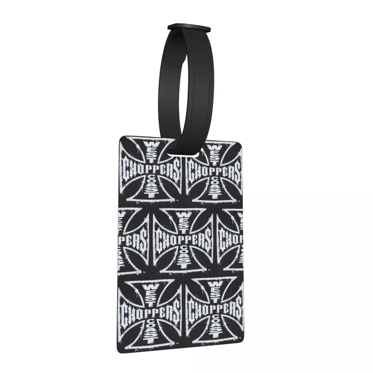 

West Coast Iron Cross Choppers Luggage Tags Suitcase Accessories Travel Baggage Boarding Tag Label Holder ID Name Address