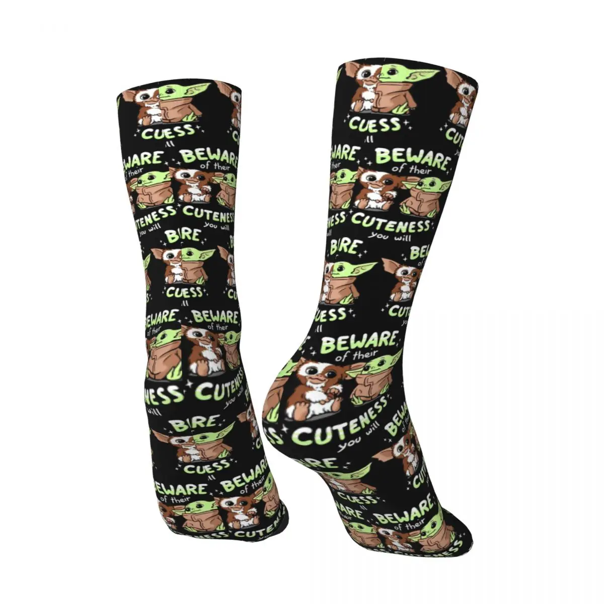 Men\'s Socks Gizmo Gremlins The Green Child Stockings Autumn Funny Soft Socks Design Cycling Anti Sweat Socks