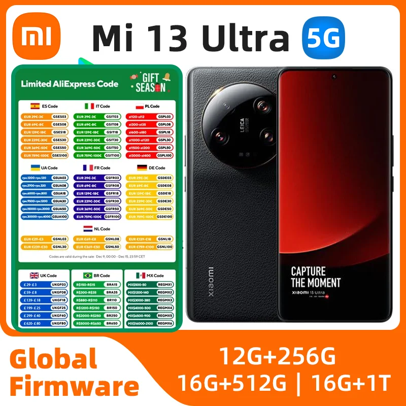 Xiaomi 13 Ultra 5G Smartphone 5000mAh 2K 6.73