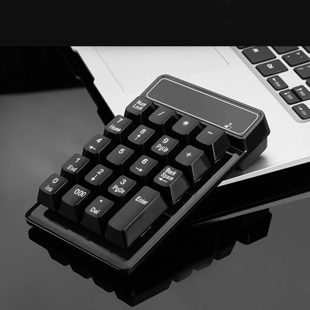 لوحة مفاتيح رقمية مقاومة للماء 22 مفتاح ميكانيكي 2.4 جرام لوحة أرقام USB لاسلكية لـ 2000 7 8 10 تصميم مريح للتشغيل #4