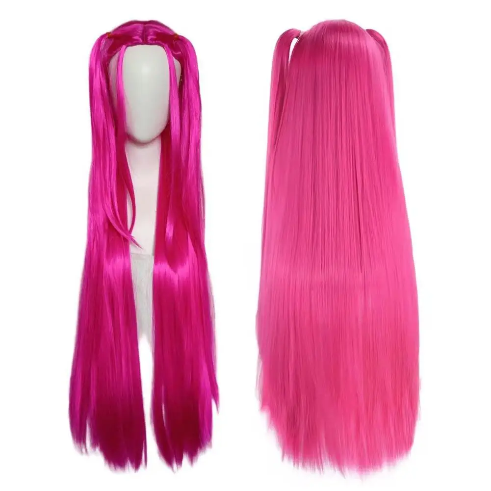 2025 Film Kpop Kids Meisjes Cosplay Pruik Mira Rumi Zoey Demon Hunters Paars Zwart Rood Lang Haar Halloween Cosplay Props