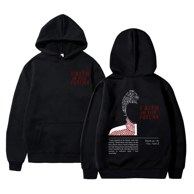 

Faith in The Future Music Album Graphic Hoodie Male Oversized Fleece Sweatshirt Men Women's Casual Vintage Streetwear Hoodies