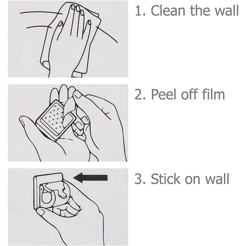 ABGR-18X Держатель стержня, зажим для труб, настенное крепление с самоклеющейся крышкой, без сверления, для трубки занавески для душа в доме, на кухне