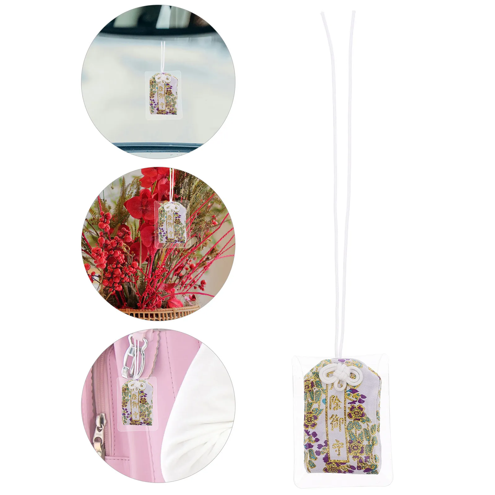 Omamori Home Charm Japanese Blessing Bag Lucky Sachet Amulet for Car Mirror Office Desk Health Wealth Success Protection