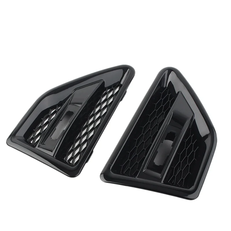 ABSS-車フェンダーサイドエアベントフローグリルカバーランドローバーフリーランダー 2 LR2 2006-2016 フェンダーグリルトリム装飾