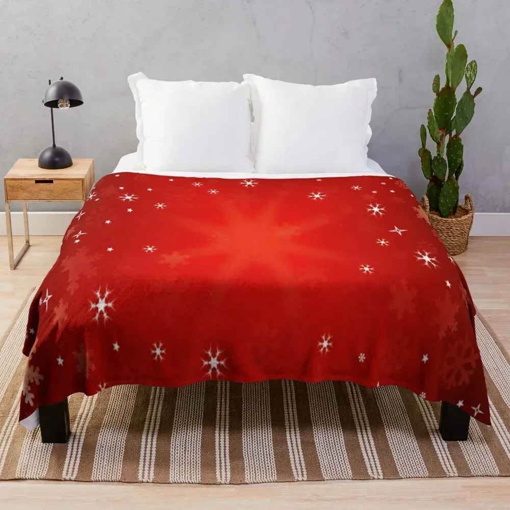 

Red Christmas Design Throw Blanket Decorative Beds Furrys Soft Plaid Bed Fashionable Blankets