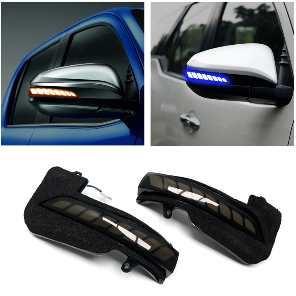 LED Dynamic Turn Signal Side Rearview Mirror Indicator Blinker Light for Toyota Fortuner Hilux Innova