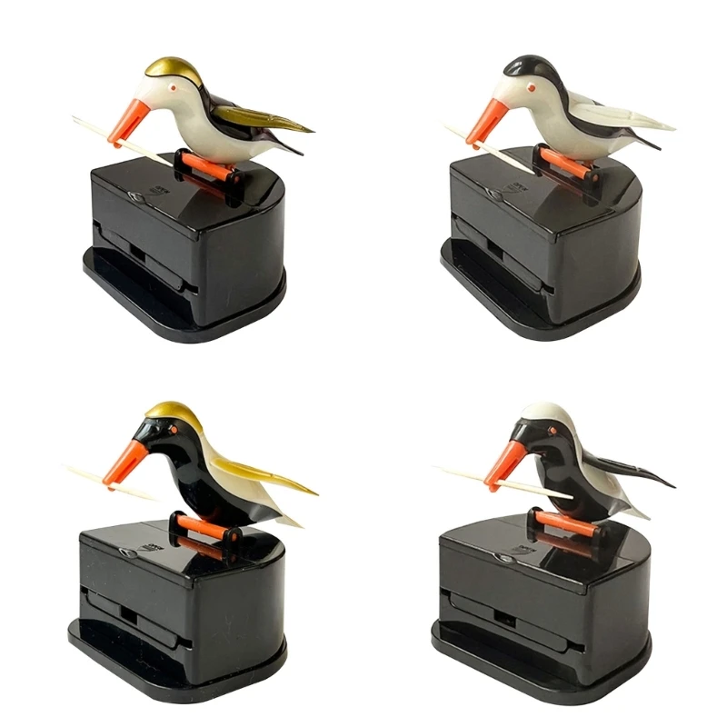 Bird Toothpick Dispenser Press Type Toothpick Box Automatic Toothpick Holder Kitchen Homes Party Decorations Dropshipping