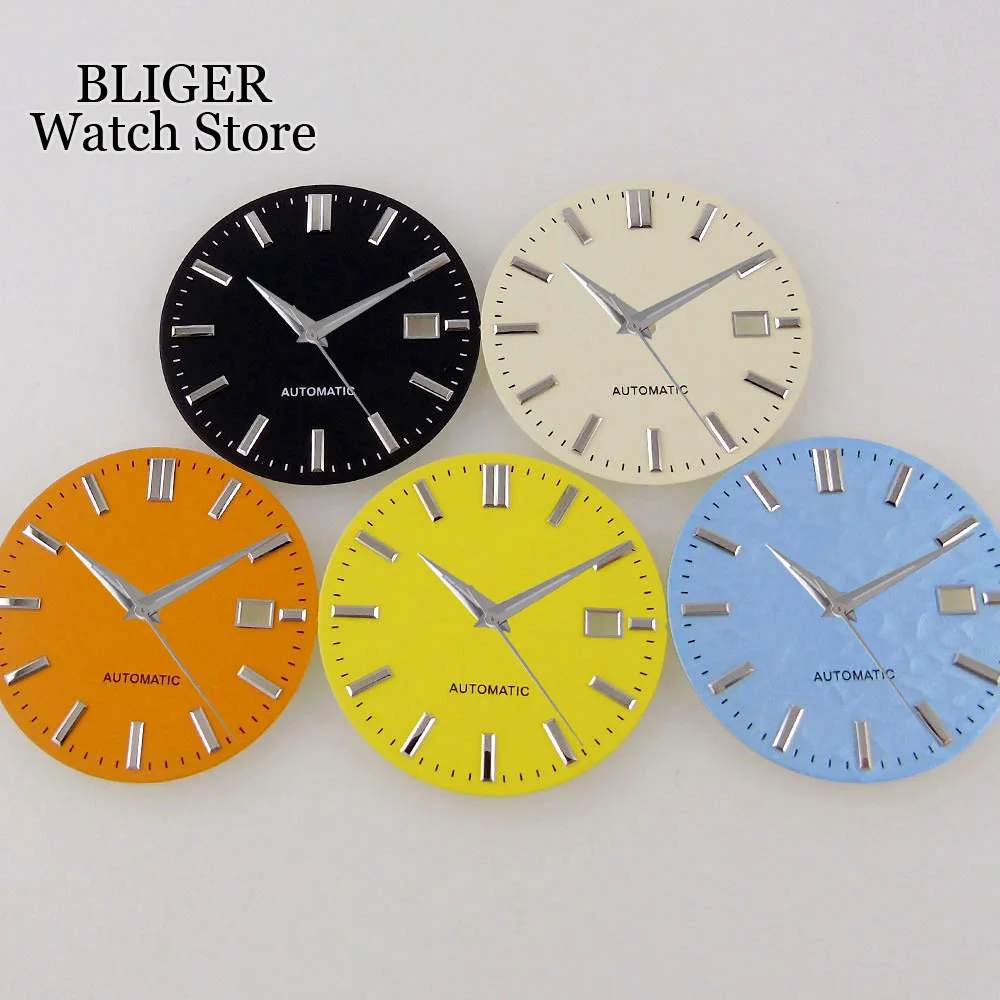 33.5mm Watch Dial Yellow Blue Black Orange fit NH35 NH36 Automatic Movement Men Watch Part Accessories