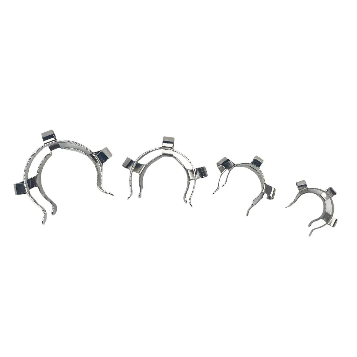 14# 19# 24# 29# 34# 45# Joints 304 Stainless Lab Cone-shape Clamp Clip Adapter