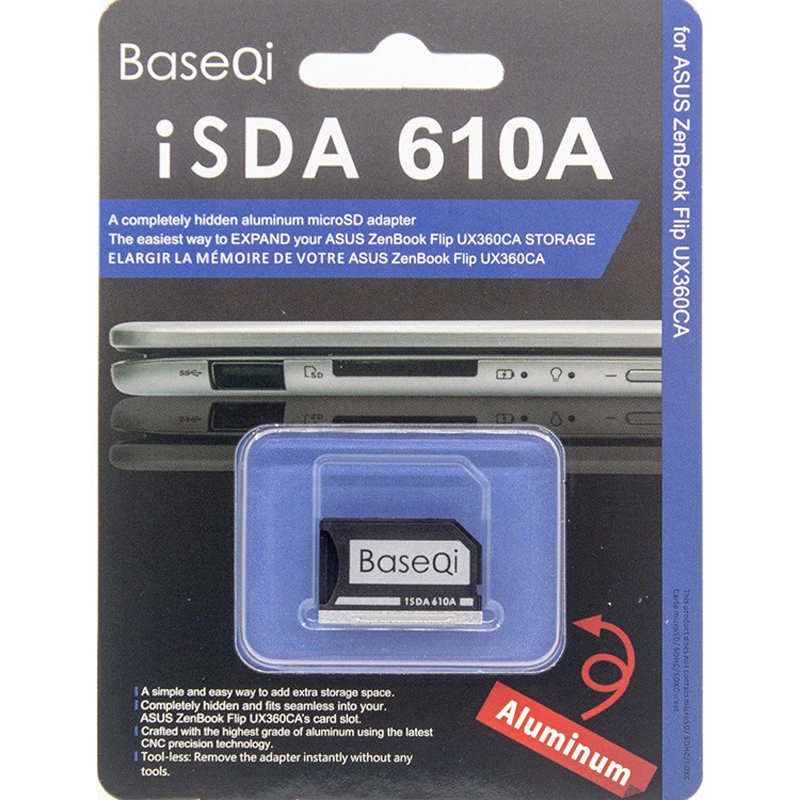 Imagem -06 - Baseqi Original para Asus Zenbook Rx310 Ux501 S4200u Asus Eua Versão Ux31a Mini Cartão Unidade Miccro sd Adaptador 610a