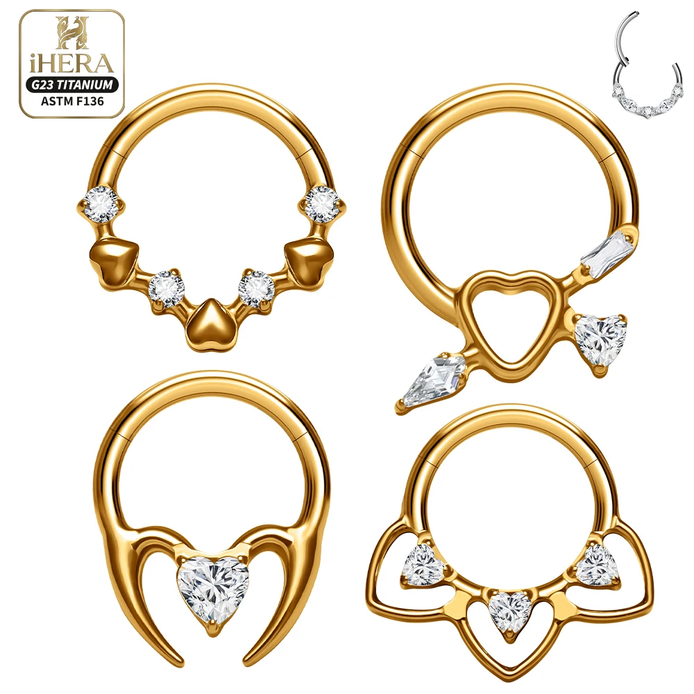 G23 Titan Klappbarer Segment-Creolen-Ohrring Nasenring mit Zirkonia, gebogener Pfeil, V-förmiger Septum-, Knorpel- und Lobe-Piercing-Schmuck Großhandel