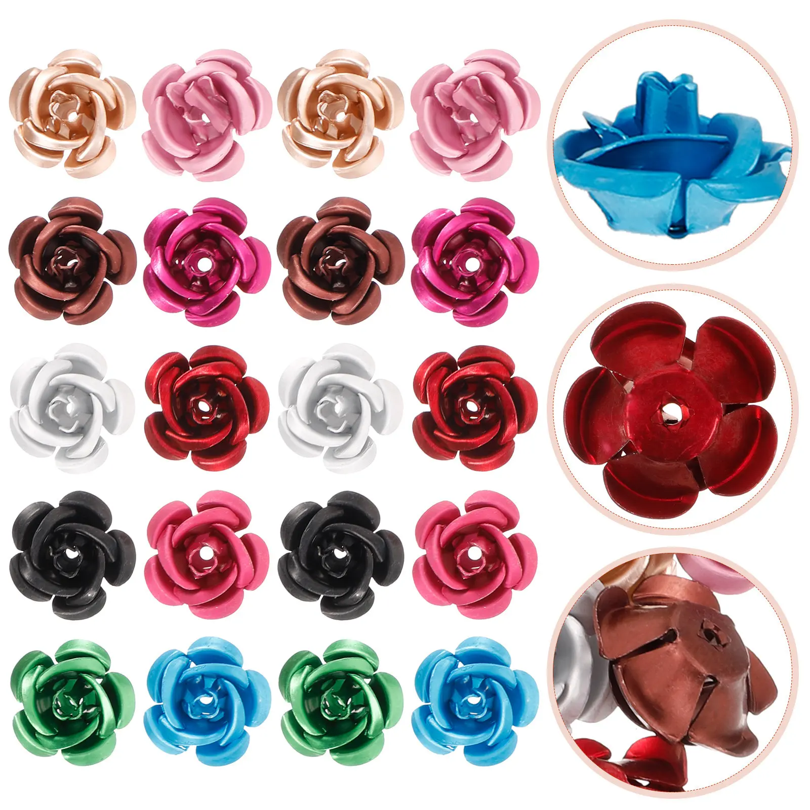 

DIY Jewelry Making Findings Rose Charms Pendants Necklace Earrings Bracelets Lightweight Fashion Accessories for Handicrafts and