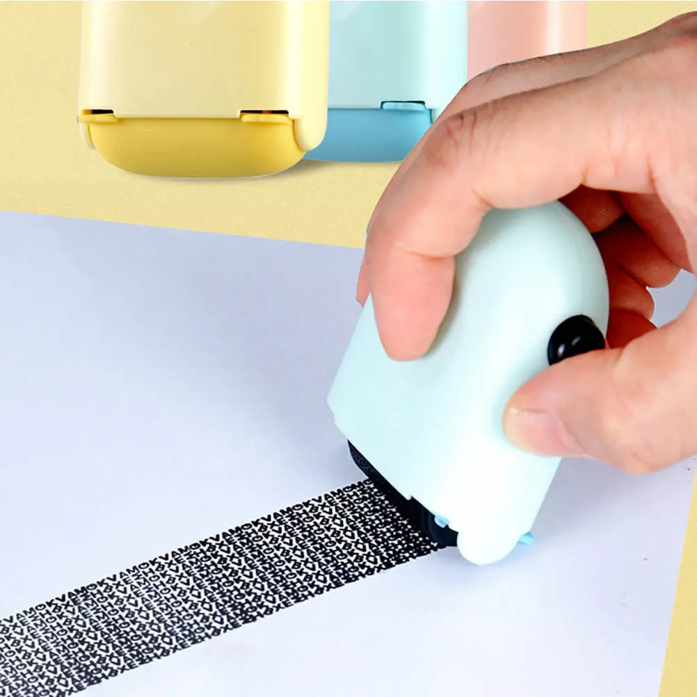 Privacy Protection Roller Stamp 2 Pack Identity Theft Guard for Envelopes Bank Statements and Tax Documents