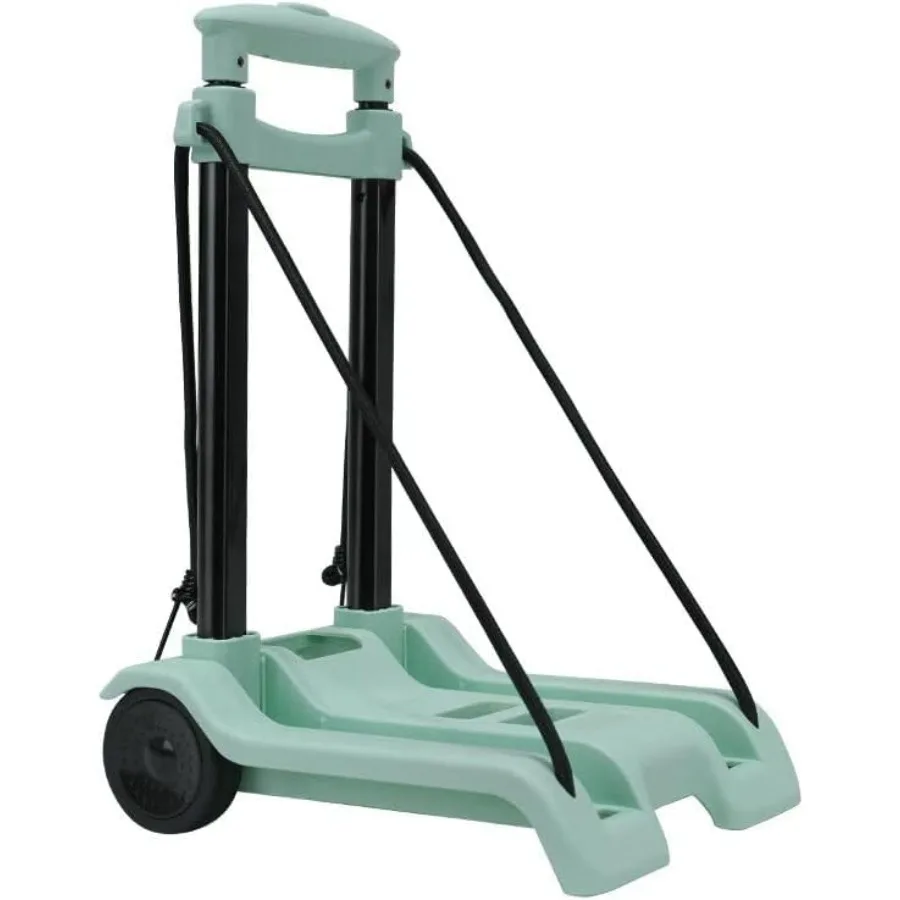 Wózek składany 100 LBS z kółkami do łatwego przemieszczania i przechowywania: Przenośny wózek transportowy do użytku domowego, podróży, zakupów i na zewnątrz, składany.