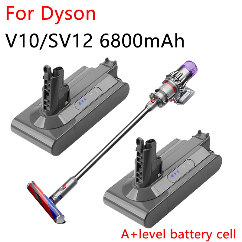 

for Dyson V10 Cleaner RH-10 SV12 Battery Pack V10 Replacement Battery Lithium-ion 25.2V 6800mAh 7-core SV14 7INR21/70