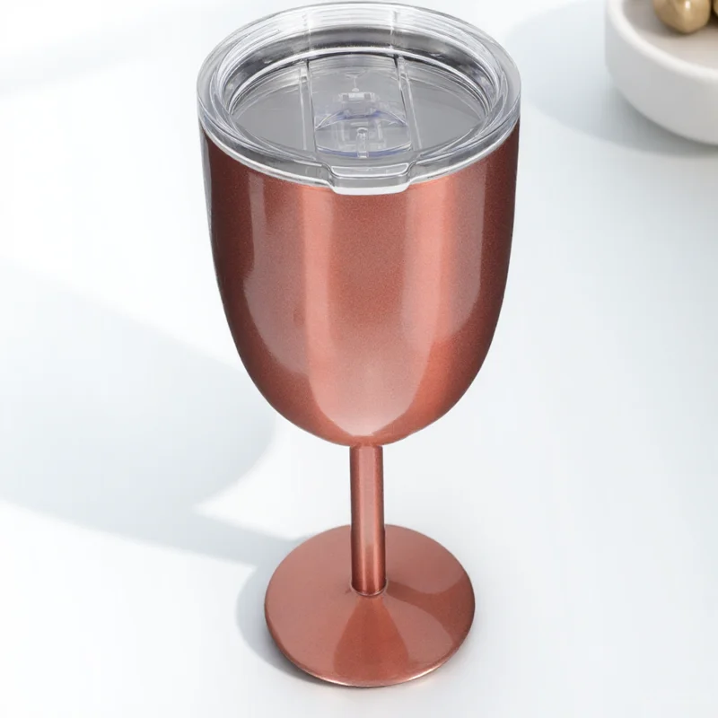 

1pcs Multi-Function Wine Goblet Exquisite Stainless Steel Red Wine Glass Household Delicate Water Goblet Party Home Restaurant