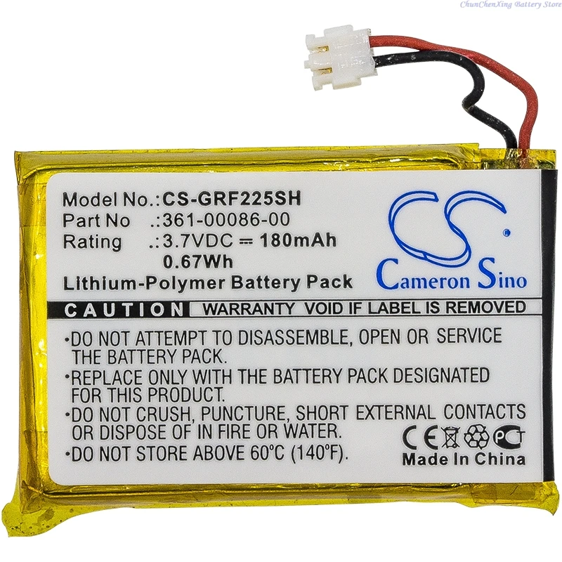 

3.7V 180mAh Smartwatch Battery for Garmin Approach S20,Chronos Instinct,Instinct 35/235/735/245v3m,Fenix chronos, Vivoactive 4