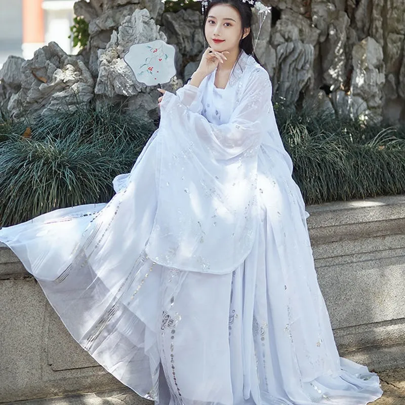 Plus Size Han Dress Dance Stage Adult Tang Suits Hanfu Women Ming Dynasty Festival Outfit Party Fairy Ancient Hanfu Costume