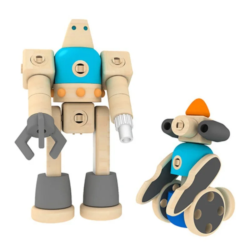 Kinder Spielzeug Holz Puzzle Montieren Diy Bausteine Set Montessori Spielzeug Konstruktor Magnetische Blöcke Puppenhaus Zubehör