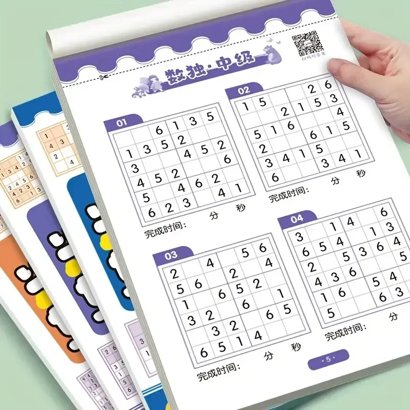 

Sudoku Book for Beginner Children School Student Easy To Hard Levels Games Logical Thinking Ladder Training Puzzle Toy