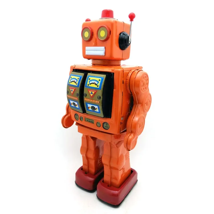 Iron toys, nostalgic toys, furniture display, personalized props, electric rotating robot