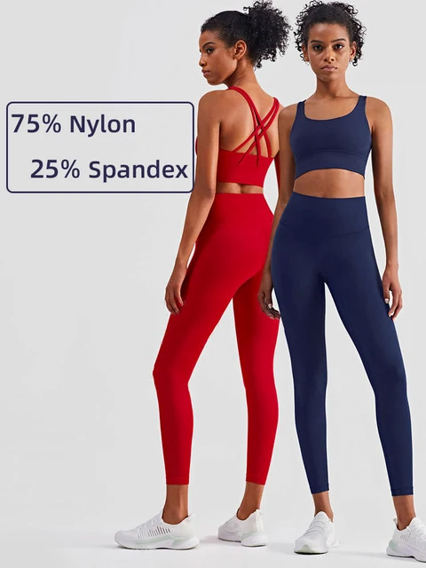 2-częściowy strój do jogi Damski dres sportowy Pilates Fitness Suit Gym Workout Push Up Clothes Sportowy biustonosz Legginsy Kombinezon