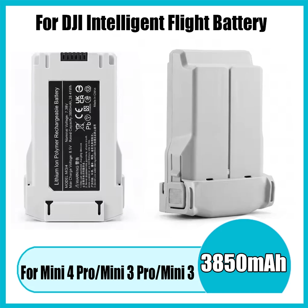 3850 mAh Battery For Mini 4 Pro/Mini 3 Flight Time of 51 Minutes Compatible Mini 3/3Pro/4Pro Battery Replacement Accessories
