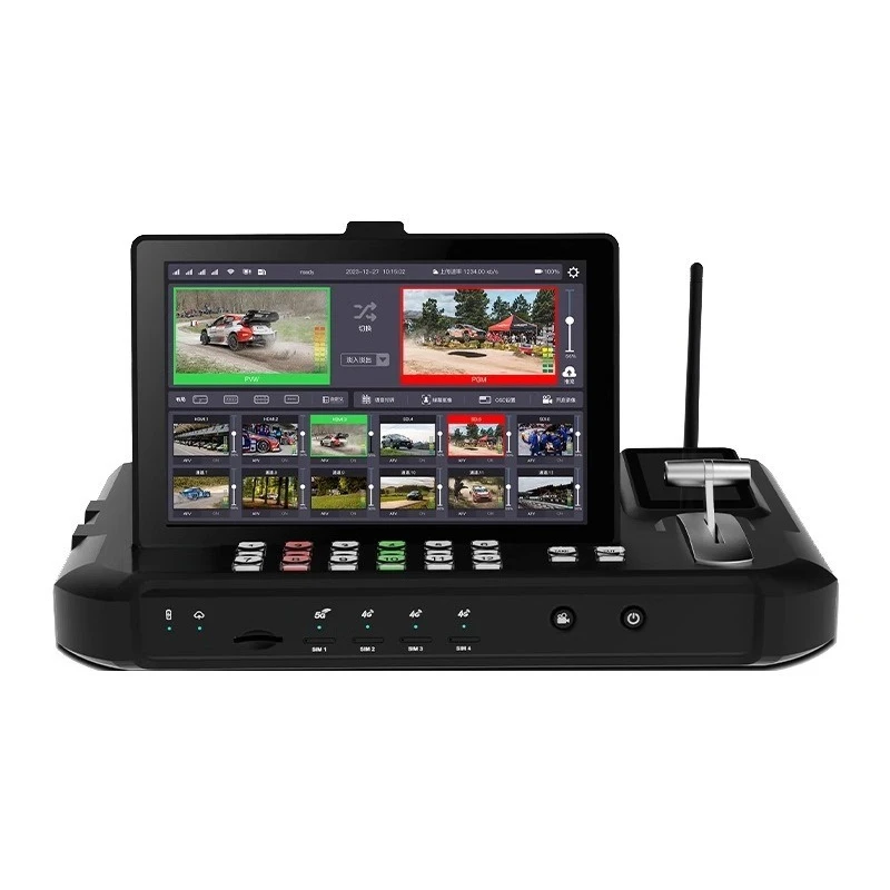 Guide station 12-way switching 5G live broadcast frame synchronization real-time return green screen