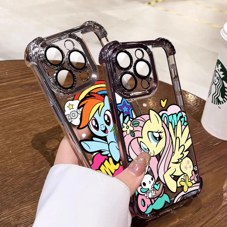 My Little Cute P-Ponys Plating Case For Oppo A3x A3 A2 A98 A79 A78 A58 A38 A18 A97 A57 A76 A36 A96 A17 A55 A74 A54 A16 4G 5G