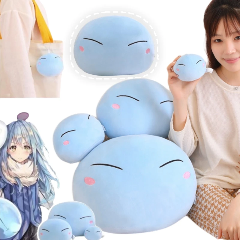 Cartoon 10-45cm Genshin&Shrem Game Dolls Throw Pillow Blue Creative Stuffed Kawaii Toys Anime Soft Decor Funny Birthday Gifts