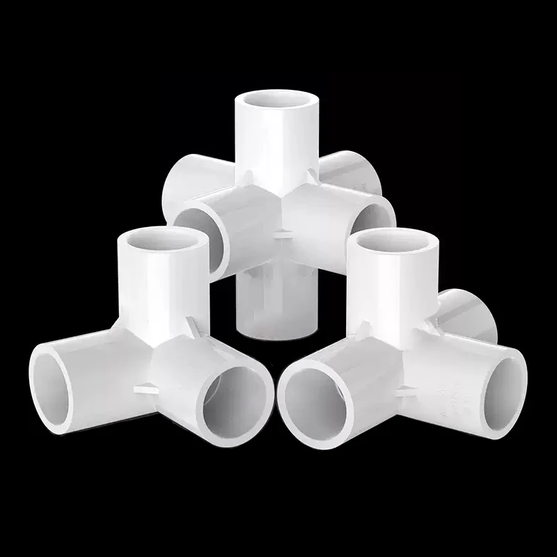 1-10pcs 20/25/32/40/50mm PVC White 3/4/5/6-Way Three-Dimensional Connector Home Garden Irrigation Hose Fittings Water Connectors