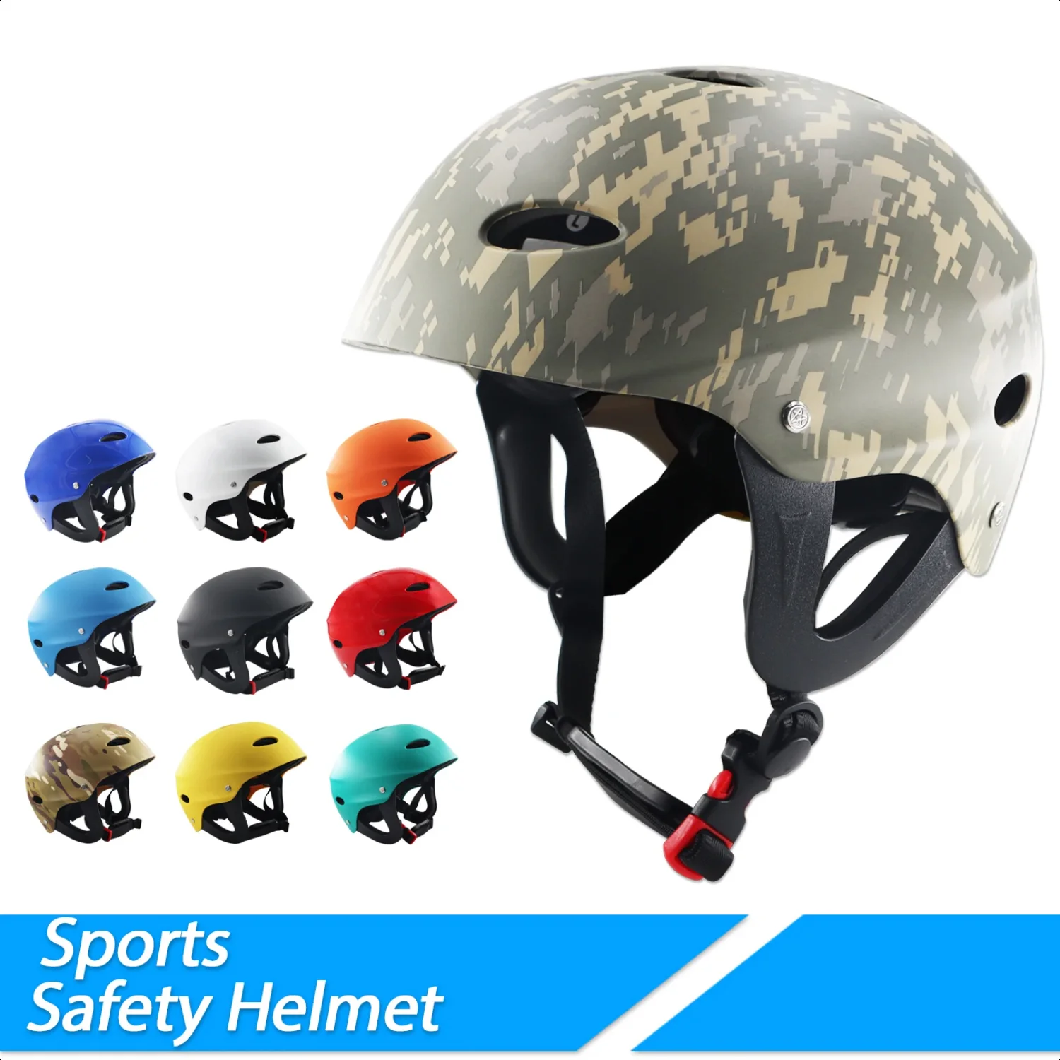 Adjustable Water SportsSafety Helmet  Kayaking Water Skiing Canoeing 15 Colors Protect Your  While