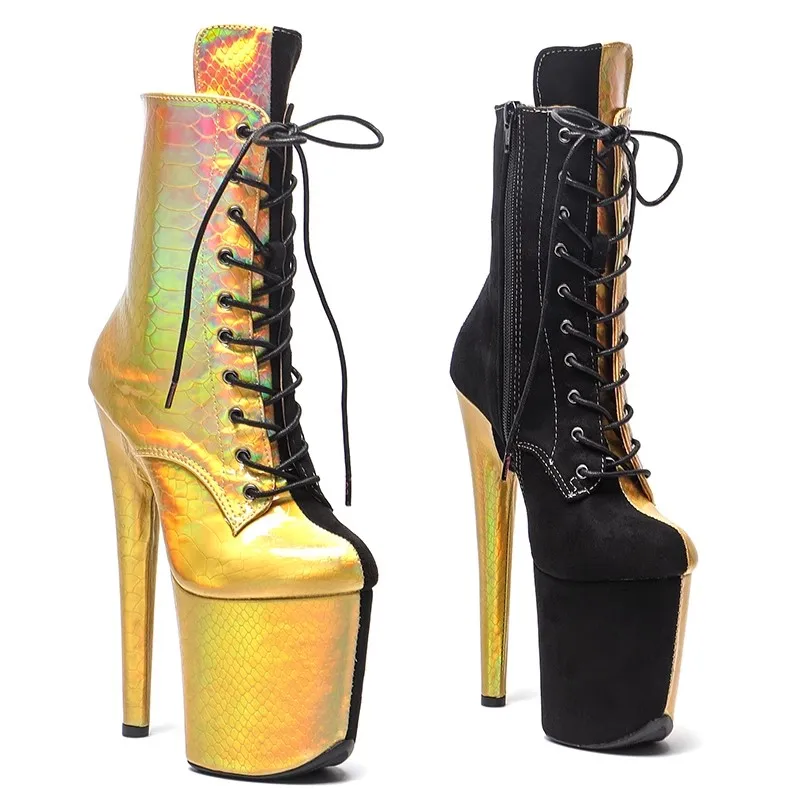 

New 20CM/8inches PU Upper Modern Sexy Nightclub Pole Dance Shoes High Heel Platform Women's Boots 239-1