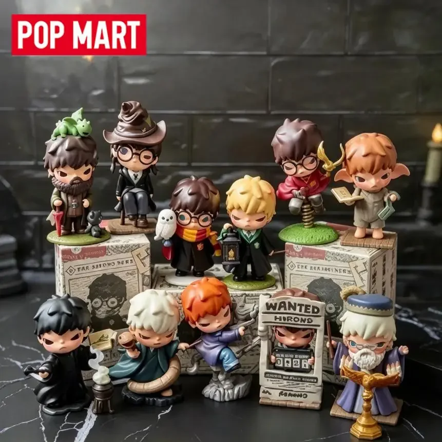 POPMART Hirono Serie Harry Potter, Contenedor Sorpresa Misterioso, Adorno, Figuras, Modelo de Escritorio, Juguete Coleccionable