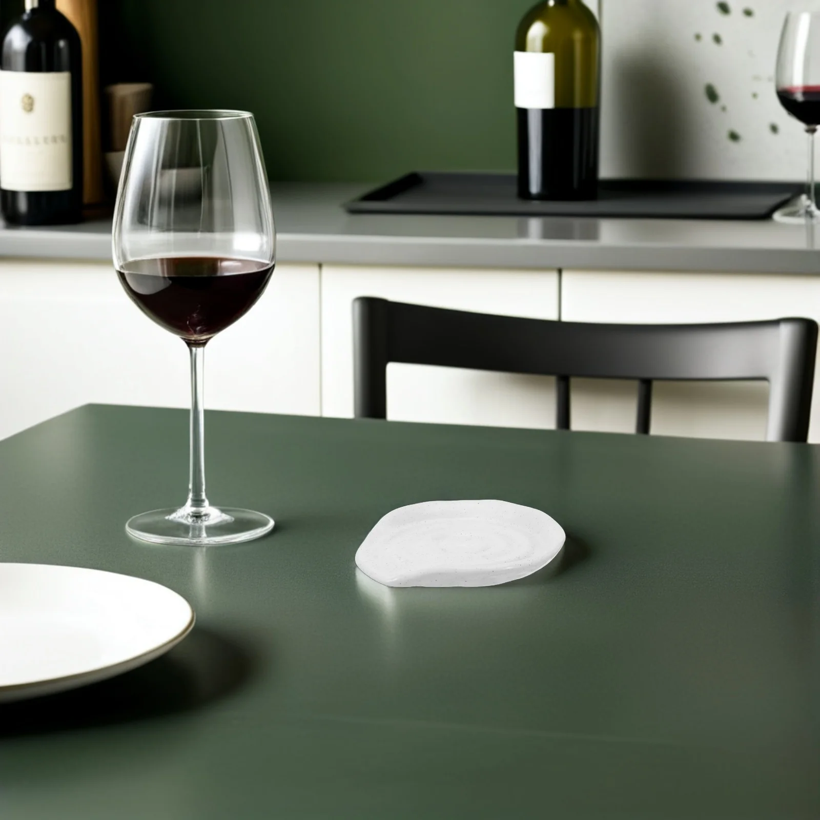 

Mini Ceramic Spoon Rest Coffee Spoon Holder for Countertop Farmhouse Small Teaspoon Rest Porcelain Table Decor Coffee Bar