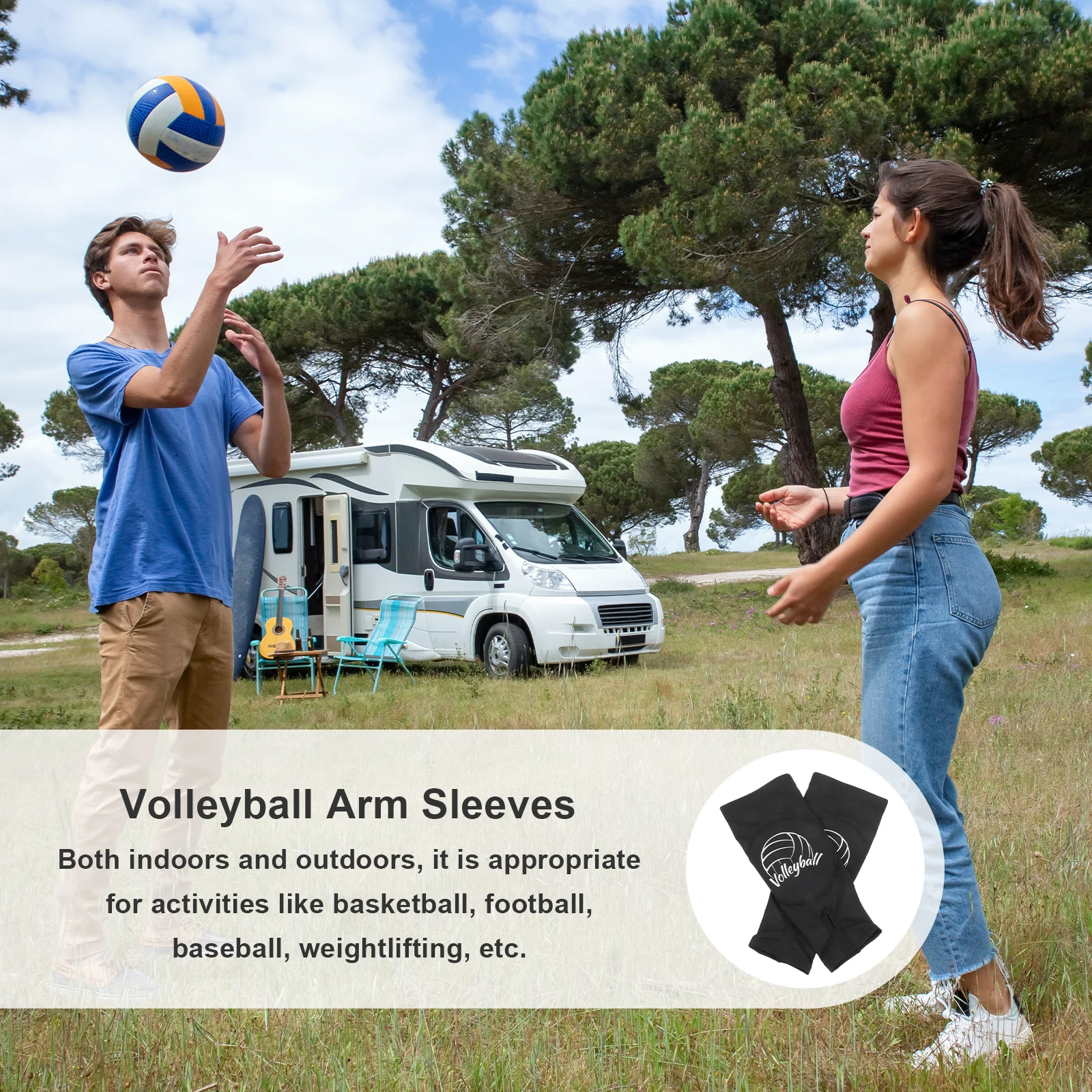 

Extended Sports Elbow Protectors Wrist Volleyball Guard Black Sleeves Arm Wristb L Size Women Padded Elbow Sleeve Wrist Support