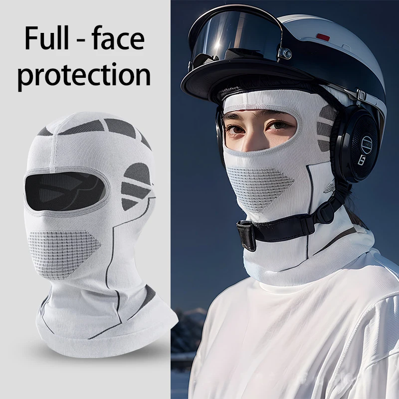 Motorcycle Balaclava Autumn Winter Women Men Cycling Full-Face Mask Hiking Outdoor Skiing Windproof Head Warmer Neck Cover