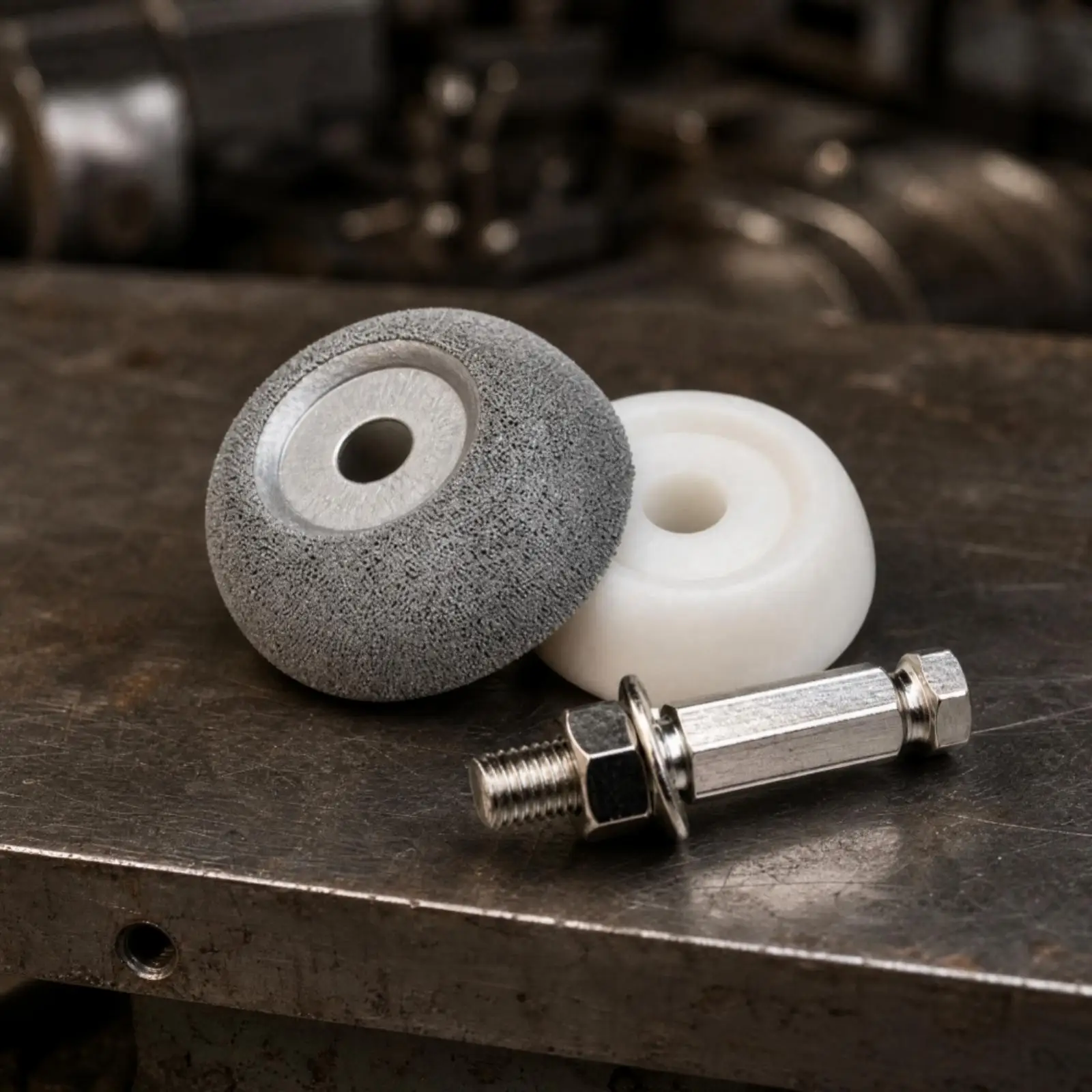Polishing Tool Coarse Grit Low-Speed Polishing Attachment with Extension Shank for Workshop Maintenance, Surface Prepping
